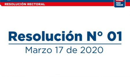 Resolución No. 01- Marzo 17 de 2020