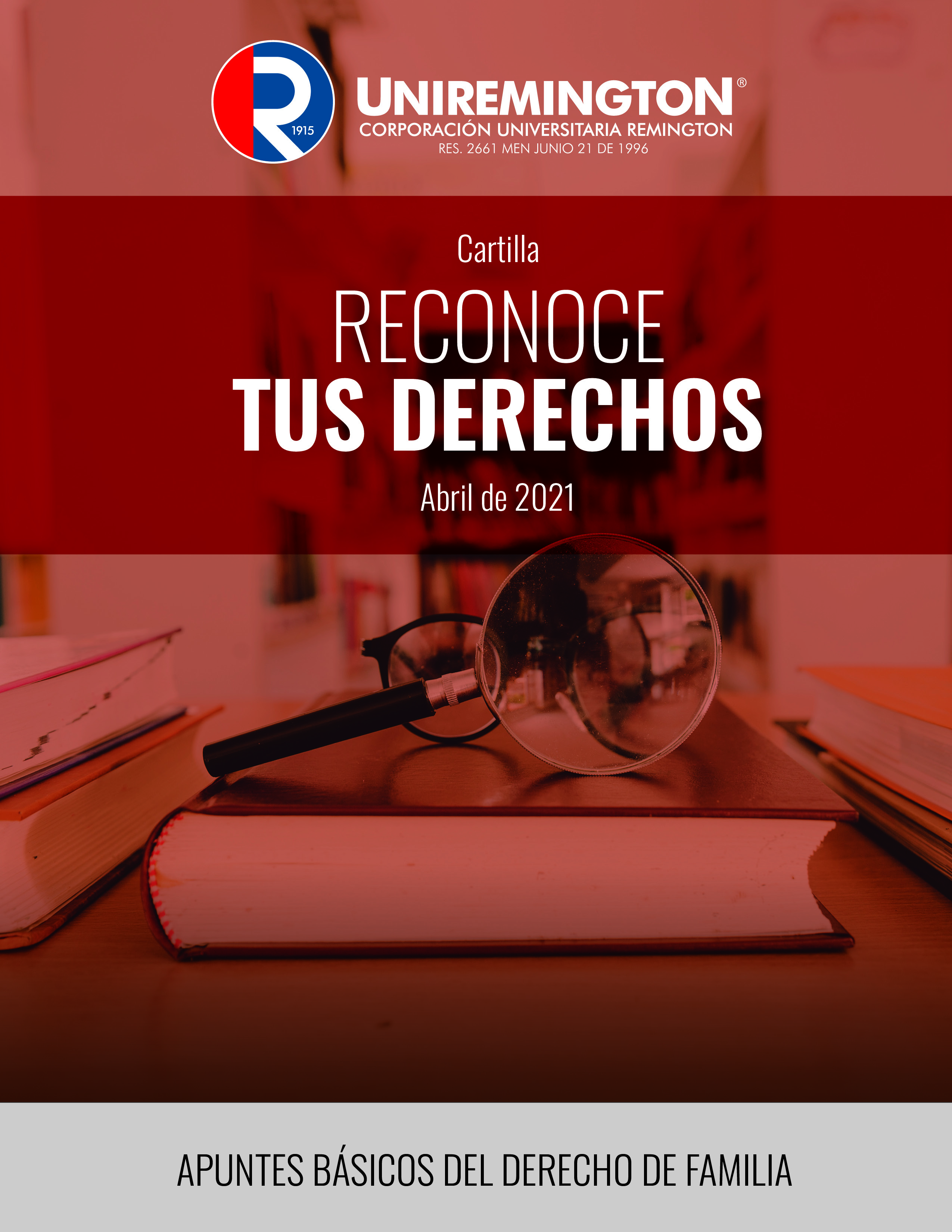 Portada Cartilla reconoce tus derechos