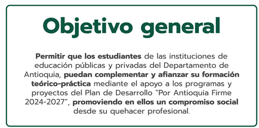 Practicas Gobernación Objetivo General