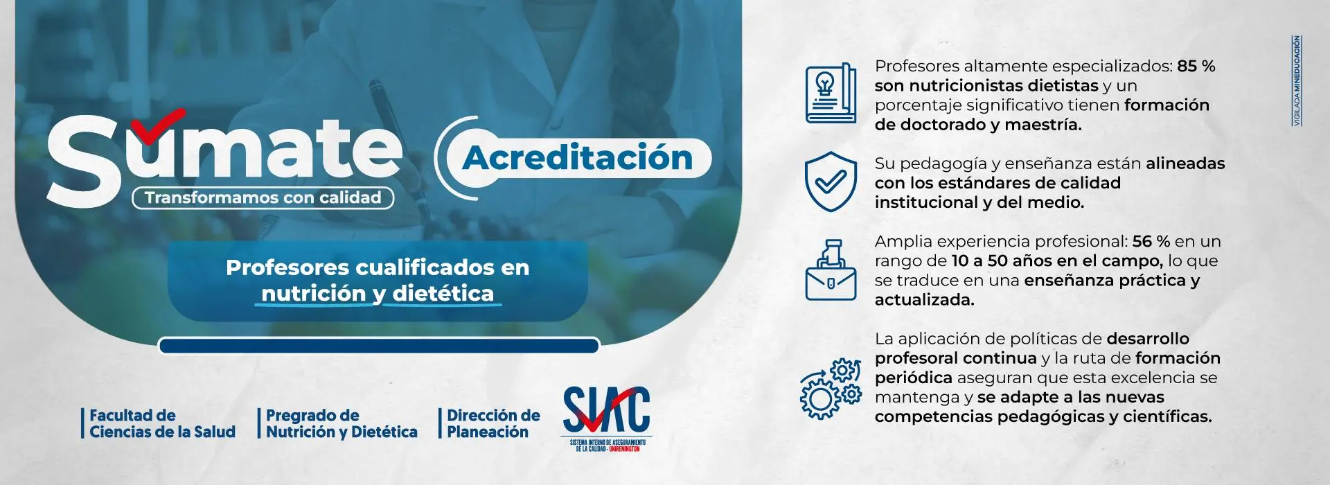 Nutrición y Dietética - Acreditación