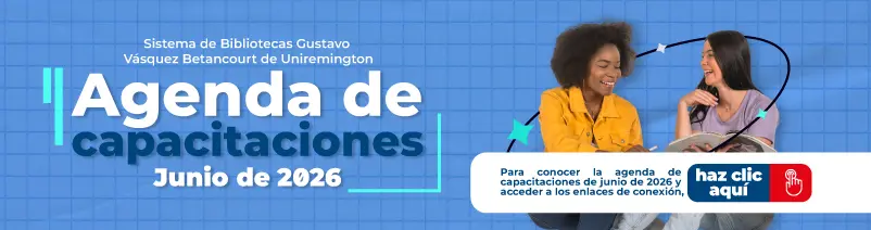 Agenda Biblioteca Uniremington Junio 2026