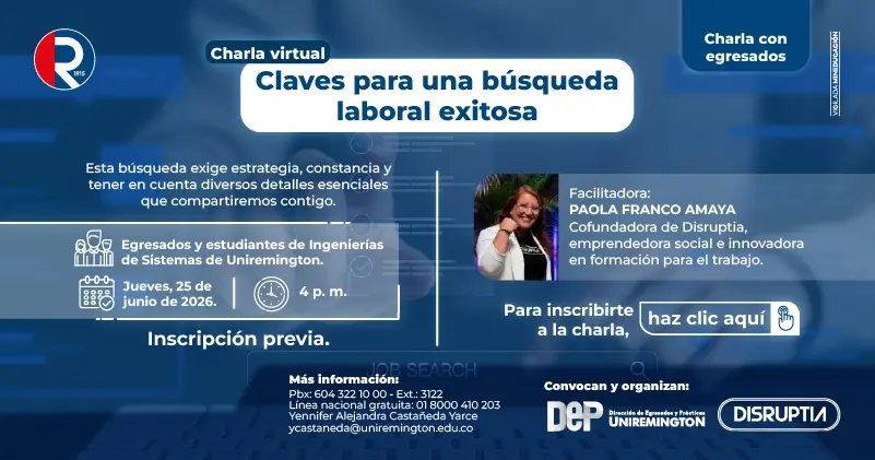 Claves para una búsqueda laboral exitosa (Ingenierías de Sistemas) - Egresados