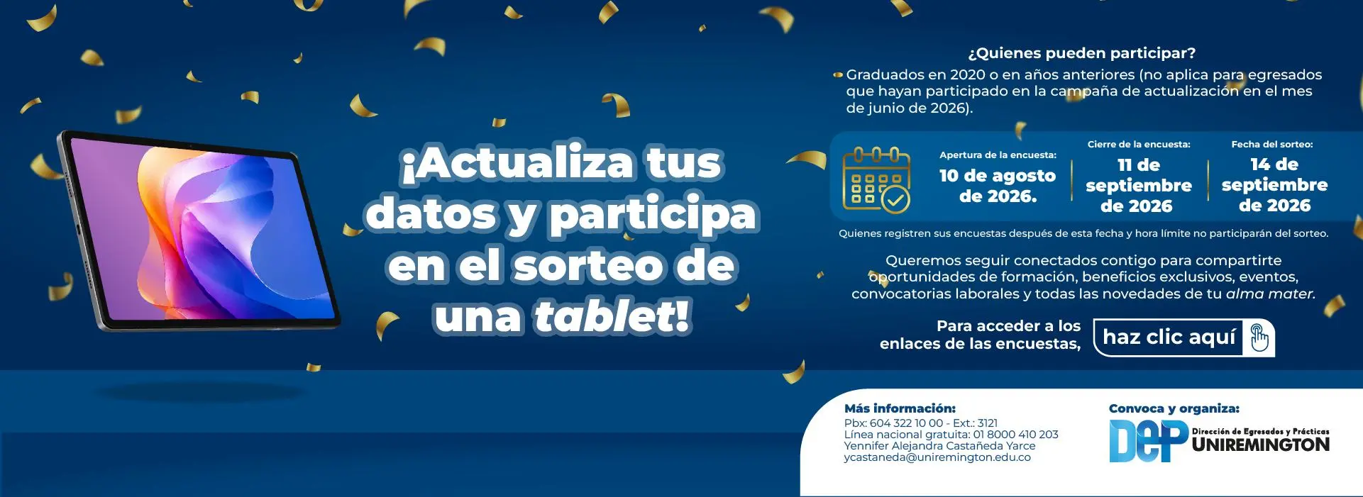 Tercera campaña de actualización de datos - Micrositio